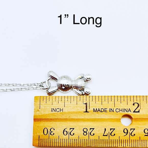 Balloon Bunny Necklaces in White or Yellow Gold Filled, NWT, 14-18”, Gift Box - Picture 7 of 7